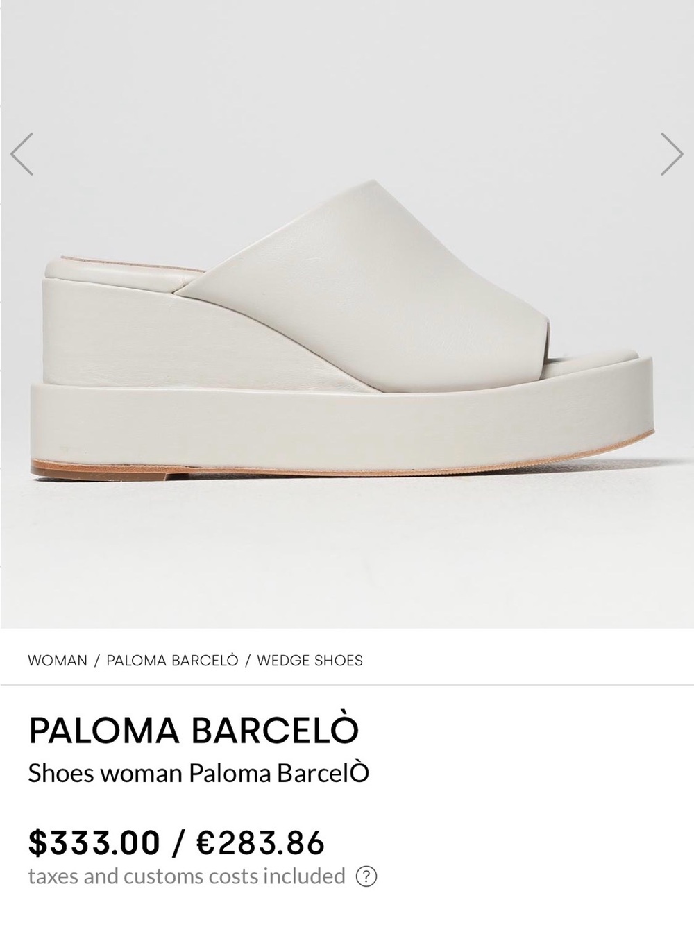 Palm ma Barceló platform Sandals size 40